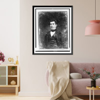 Unidentified man, about 45 years of age, half-length portrait, slightly to the left, Vintage Poster