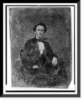 Historic Framed Print, [Unidentified man, half-length portrait, three-quarters to the left, seated in chair],  17-7/8" x 21-7/8"