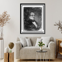 Winfield Scott, head-and-shoulders portrait, head three-quarters to the right, eyes front, in civilian dress - 3, Historic Print