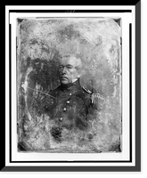 Historic Framed Print, [John M. Washington, head-and-shoulders portrait, three-quarters to the left, in military uniform],  17-7/8" x 21-7/8"
