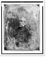 Historic Framed Print, [John M. Washington, head-and-shoulders portrait, three-quarters to the left, in military uniform],  17-7/8" x 21-7/8"