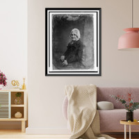 Historic Portrait - woman, half-length portrait - Vintage Home Decor Print