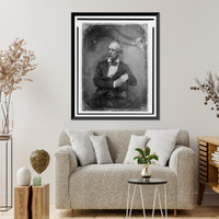 Historic Framed Print, [F.B. Cutting, three-quarter length portrait, three-quarters to the left, seated in chair],  17-7/8" x 21-7/8"
