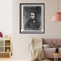 Unidentified man, about 25 years of age, head-and-shoulders portrait, slightly to the right, head three-quarters to the left, Historic Print
