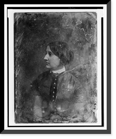 Unidentified woman, about 25 years of age, half-length portrait, three-quarters to the left, the head nearly in profile, Antique Wall Art