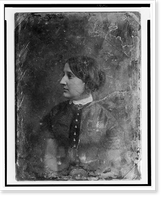 Unidentified woman, about 25 years of age, half-length portrait, three-quarters to the left, the head nearly in profile, Antique Wall Art