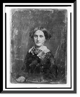 Unidentified woman, about 25 years of age, half-length portrait, three-quarters to the left, facing front, Historic Print