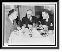 Sen. John A. Danaher, Sen. Harold H. Burton, and Sen. C. Wayland Brooks at table in Senate dining room, Historic Reproduction
