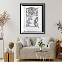 Interior view of a metallurgical workshop where men are removing impurities from silver Classic, Vintage Print
