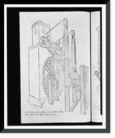 Historic Framed Print, [Mechanical device for scaling towers],  17-7/8" x 21-7/8"