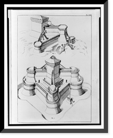 Fortresses designed to enable defense against attack from any direction, Antique Print