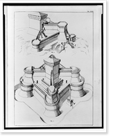 Fortresses designed to enable defense against attack from any direction, Antique Print