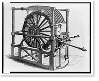 Block making machine that produced wooden blocks for block and tackle, primarily for the ship industry, Vintage Wall Art