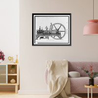 A three-horsepower internal combustion engine that ran on coal gas Classic, Vintage Poster