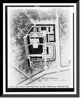 Plan of future development of the National University, Cuba, Historic Reproduction