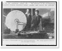 Large rotating disk invented by John L. Baird for scanning images and turning them into electrical images for transmission as radio signals Classic, Historic Reproduction