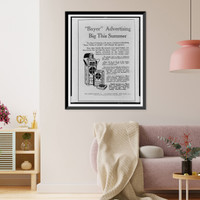 Historic Framed Print, Bayer" advertising big this summer",  17-7/8" x 21-7/8"