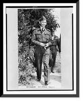Air Marshal Arthur Tedder walking in front of Lt. Gen. Carl A. Spaatz, and Maj. Gen. Ralph Royce, Historic Print