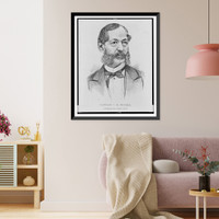 Historic Framed Print, Captain J.R. Tucker, Confederate States Navy,  17-7/8" x 21-7/8"