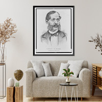 Historic Framed Print, Captain J.R. Tucker, Confederate States Navy,  17-7/8" x 21-7/8"