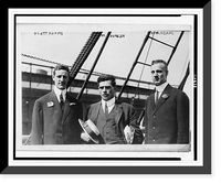 Historic Framed Print, [Left to right: Platt Adams; Jim Duncan, Olympic athlete; and Ben Adams],  17-7/8" x 21-7/8"