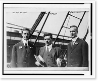 Historic Framed Print, [Left to right: Platt Adams; Jim Duncan, Olympic athlete; and Ben Adams],  17-7/8" x 21-7/8"