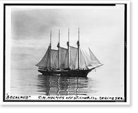 C.H. Holmes, ship, off St. Lawrence Island, Bering Sea, Alaska, Historic Print