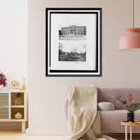 Historic Framed Print, Freedmen's Hospital administration building ; Freedmen's Hospital, Washington, D.C.,  17-7/8" x 21-7/8"