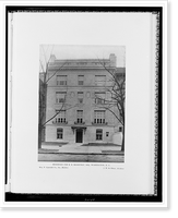 Historic Framed Print, Residence for R. B. Roosevelt, Esq., Washington, D.C.,  17-7/8" x 21-7/8"