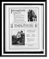 Advertisements for Vendor Slate Co. Inc. and National Lime Association, Historic Print
