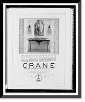 Advertisement for Crane, water, heating, sanitation or vacuum cleaning systems"", Antique Poster
