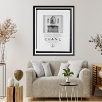 Advertisement for Crane, water, heating, sanitation or vacuum cleaning systems"", Antique Poster