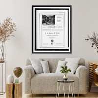 Advertisements for John H. Hutaff Inc., decorations, antiques, and J. H. Small & Sons landscape contractors, Vintage Wall Art