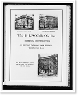 Advertisement for Wm. P. Lipscomb Co., Inc., building contractors, Antique Wall Art