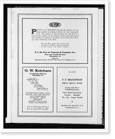 Advertisements for Du Pont paints, O. W. Ketcham, terra cotta and brick, and P. F. Brandstedt, sheet metal, Vintage Wall Art