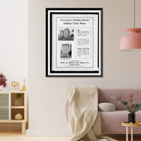 Advertisement for John A. Rowe, Cut Stone Co, Vintage Poster