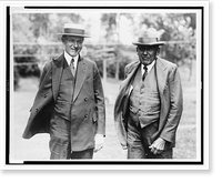 President Coolidge and Secretary of State Frank Kellogg, as they appeared arriving at the summer white house for a conference, Paul Smiths, New York Classic, Antique Poster