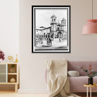Historic Framed Print, [Iglesia del Cristo, Habana, Cuba],  17-7/8" x 21-7/8"