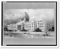 Historic Framed Print, [The new Capitol, Havana, Cuba],  17-7/8" x 21-7/8"