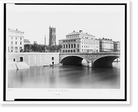 Historic Framed Print, Paris. Place du ch&acirc;telet.E. Baldus.,  17-7/8" x 21-7/8"