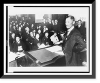Historic Framed Print, Prime minister addresses Japanese women,  17-7/8" x 21-7/8"