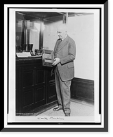 Historic Framed Print, [Emile Berliner, full-length portrait, standing, facing left].Underwood & Underwood.,  17-7/8" x 21-7/8"