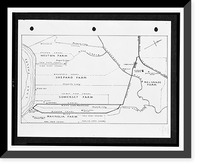 Plat map of Somerset Place (the Josiah Collins house), near Cresswell, North Carolina, Antique Poster