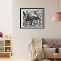 Historic Framed Print, [Crystal City development project, Connecticut Avenue, N.W., Washington, D.C. Presentation notebook. Aerial photograph of tract looking north],  17-7/8" x 21-7/8"