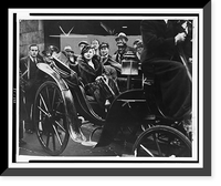 Historic Framed Print, Diamond L'il" rides home from Hollywood....World Telegram photo.",  17-7/8" x 21-7/8"