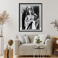 Historic Framed Print, [T.E. Lawrence, half-length portrait, standing, facing front, as Lawrence of Arabia],  17-7/8" x 21-7/8"