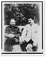 Historic Framed Print, Lenin and Stalin,  17-7/8" x 21-7/8"