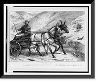 Historic Framed Print, Hauling ore.H. Harral sc.,  17-7/8" x 21-7/8"