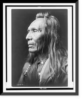 Historic Framed Print, [Three Eagles, a Nez Perc&eacute; Indian, head-and-shoulders portrait, facing left],  17-7/8" x 21-7/8"