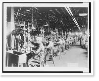 Women operating drill presses for reaming out holes in hand grenade bodies, Gorham Mfg. Co., Providence, R.I, Antique Print